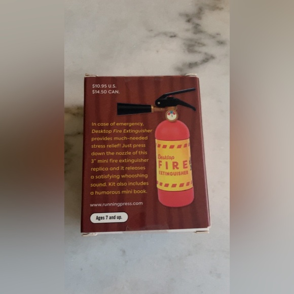 New in box desktop fire extinguisher incase of emergency ‼️ office gift new 🆘 - Picture 3 of 4